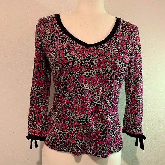 Floral V Neck blouse INC by Macys - Picture 1 of 5